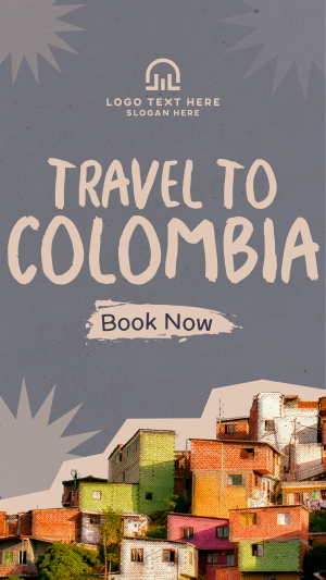Travel to Colombia Paper Cutouts Facebook story Image Preview