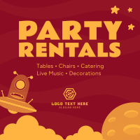 Party Rentals For Kids Linkedin Post Preview