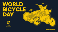 World Bicycle Day CMYK Facebook Event Cover Design