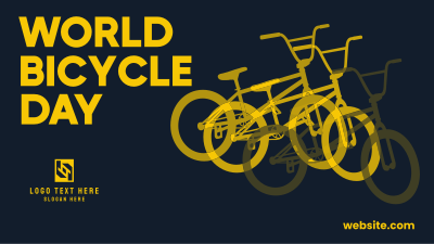 World Bicycle Day CMYK Facebook event cover Image Preview