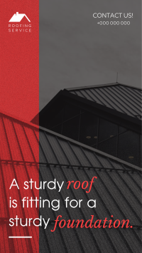 Professional Roofing Service Facebook Story Design