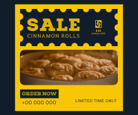 Cinnamon Rolls Sale Facebook Post Design