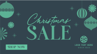 Ornamental Christmas Sale Facebook Event Cover Design
