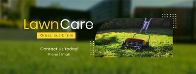 Lawn Mower Facebook cover Image Preview