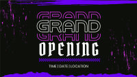 Cool Grunge Opening Facebook Event Cover Design