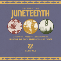 Retro Juneteenth Greeting Linkedin Post Image Preview