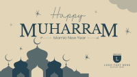 Islamic Starry Night Facebook Event Cover Design
