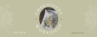 Embroidery Workshop Facebook cover Image Preview