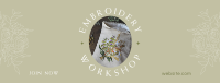 Embroidery Workshop Facebook Cover Image Preview