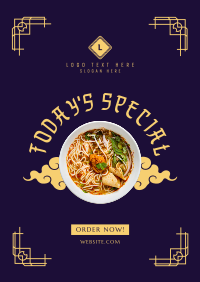 Oriental Cuisine Poster Design