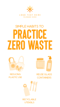 Simple Habits to Zero Waste TikTok video Image Preview
