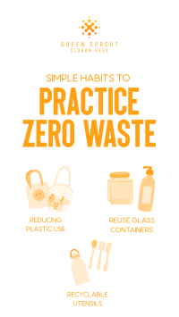 Simple Habits to Zero Waste TikTok Video Image Preview