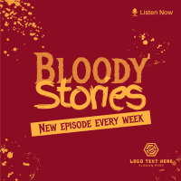 Bloody Stories Instagram Post Design