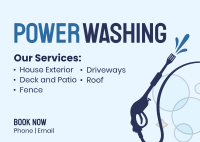 Power Wash Services Postcard Image Preview