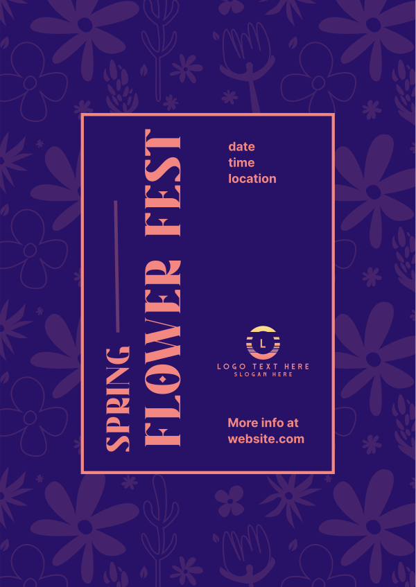 Flower Fest Poster Design Image Preview