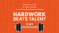 Hardwork Beats Talent YouTube cover (channel art) Image Preview