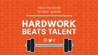Hardwork Beats Talent YouTube Banner Preview