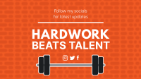 Hardwork Beats Talent YouTube cover (channel art) Image Preview