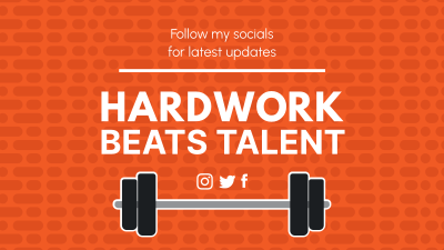 Hardwork Beats Talent YouTube Banner Image Preview