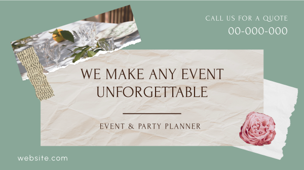Event and Party Planner Scrapbook Facebook Event Cover Design Image Preview