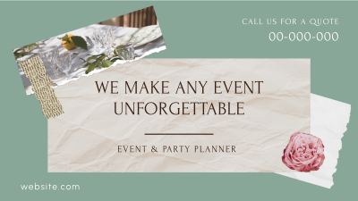 Event and Party Planner Scrapbook Facebook event cover Image Preview