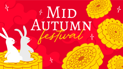 Bunny Mid Autumn Festival Facebook event cover Image Preview