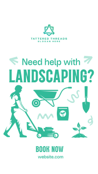 Flatlay Landscaping Service TikTok Video Image Preview