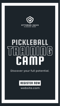 Classic Sporty Pickleball Training TikTok Video Image Preview