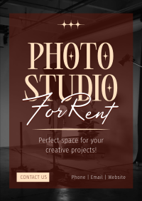 Photo Studio Rental Poster Image Preview