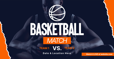 Upcoming Basketball Match Facebook ad Image Preview