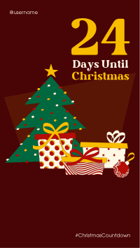 Festive Christmas Countdown Facebook story Image Preview