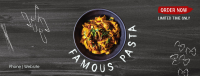 Pasta Chalkboard Facebook cover Image Preview