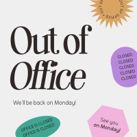 Out of Office Linkedin Post Design