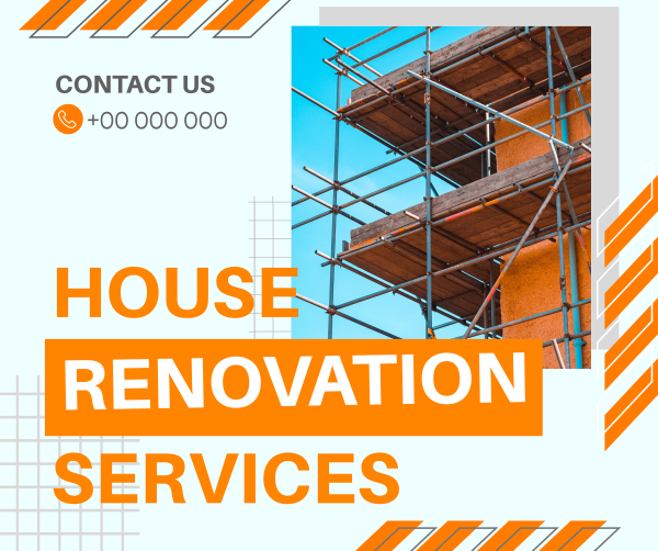 Generic Renovation Services Facebook Post Design Image Preview