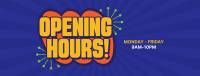 Opening Hours Sticker Facebook Cover Image Preview