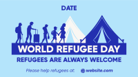 Welcome Refugee Day Facebook event cover Image Preview