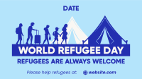 Welcome Refugee Day Facebook Event Cover Design