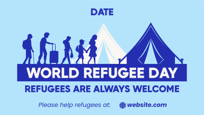 Welcome Refugee Day Facebook event cover Image Preview