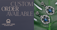 Earthy Custom Jewelry Facebook Ad Design