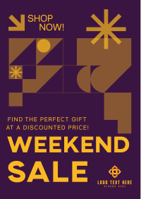 Geometric Weekend Sale Flyer Image Preview