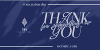 Minimalistic Thank You Twitter Post Image Preview