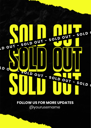 Grunge Sold Out Poster Image Preview