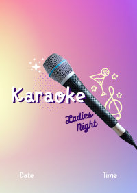 Karaoke Ladies Night Flyer Image Preview