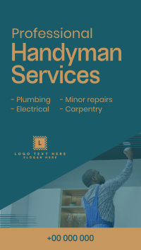 Modern Handyman Service Instagram Reel Preview