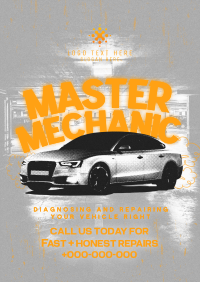 Nostalgia Car Mechanic Poster Preview