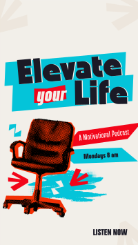 Elevate Life Podcast Instagram Story Design