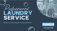 Professional Laundry Service Facebook Event Cover Design