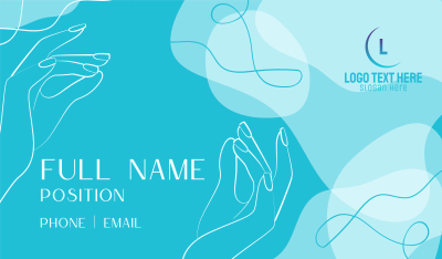 Elegant Hand Squiggles Business Card