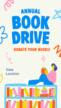 Donate A Book Instagram Story Design