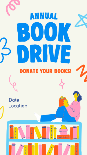 Donate A Book Instagram story Image Preview